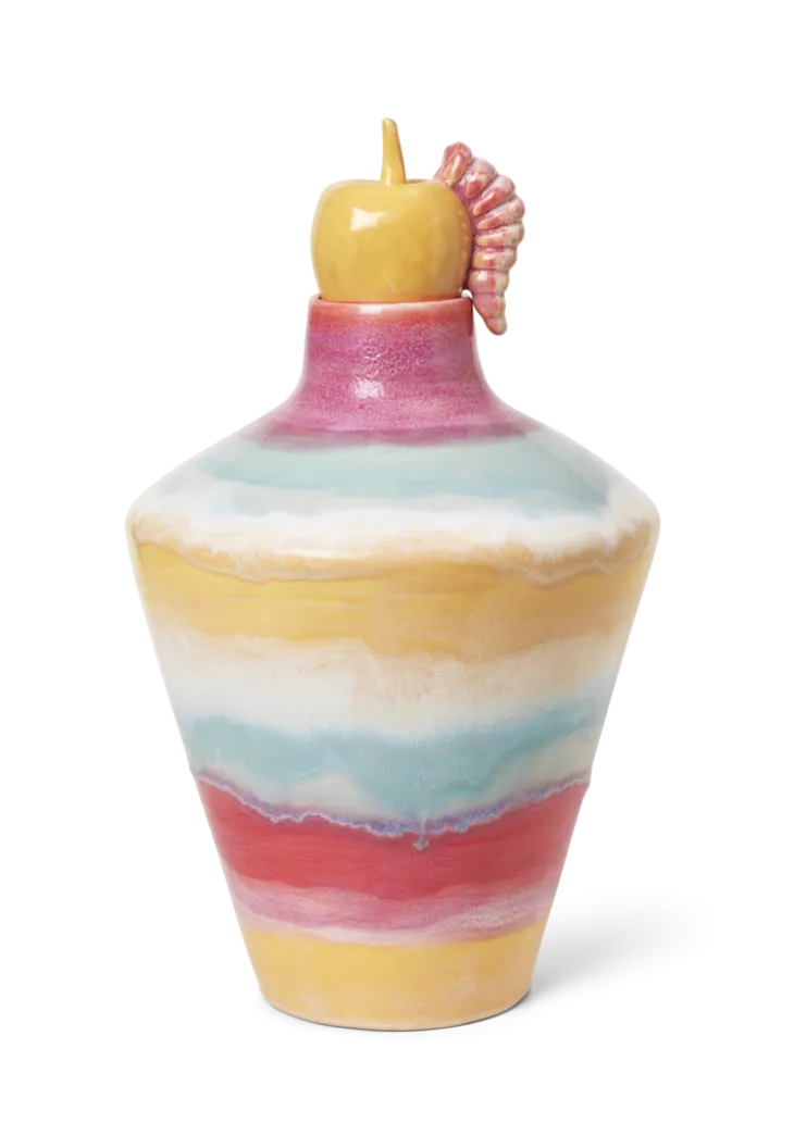 med eple Vase H39 cm